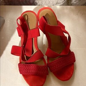 G.H. Bass & Co. Women's Strappy Red Sandals